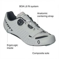 Flash Sale ⌛ Scott Road Comp Boa Reflective Cycling 👞 Shoe Men's 👍 -Scott Sales Shop REFBK D3